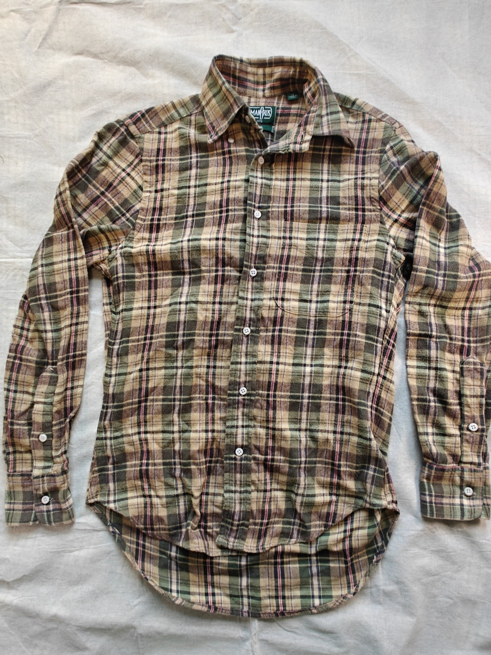 Gitman Bros Flannel Shirt Size XS Made Usa